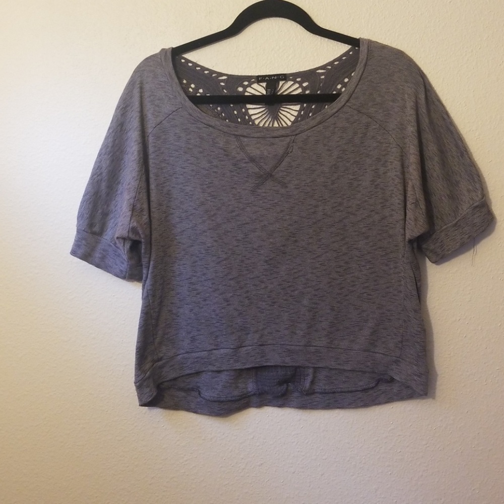 Made in USA FANG CROCHET back crop top